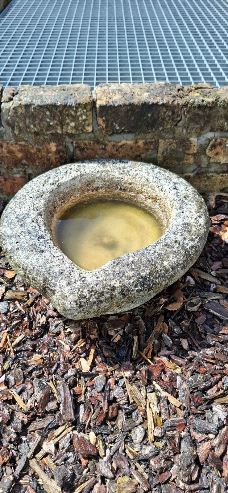 Zware stenen vogeldrinkbak, vogelbad of bloemenbak, Jardin & Terrasse, Maisons & Bains d'oiseaux, Enlèvement