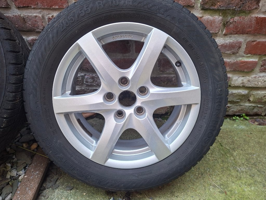 winterwielen en -banden klaar voor gebruik, Ophalen, Gebruikt, Velg(en), 16 inch