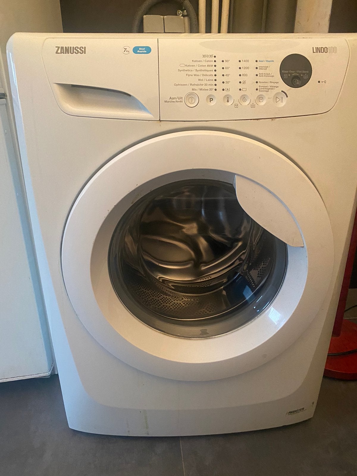 Wasmachine zanussi, Ophalen, Zo goed als nieuw