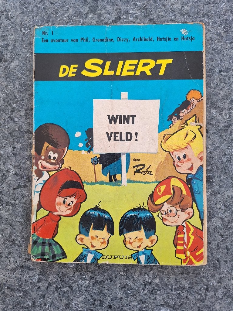 Roba Delporte De Sliert 1 - Wint Veld (Dupuis 1965), Gelezen, Eén stripboek, Ophalen of Verzenden, Roba