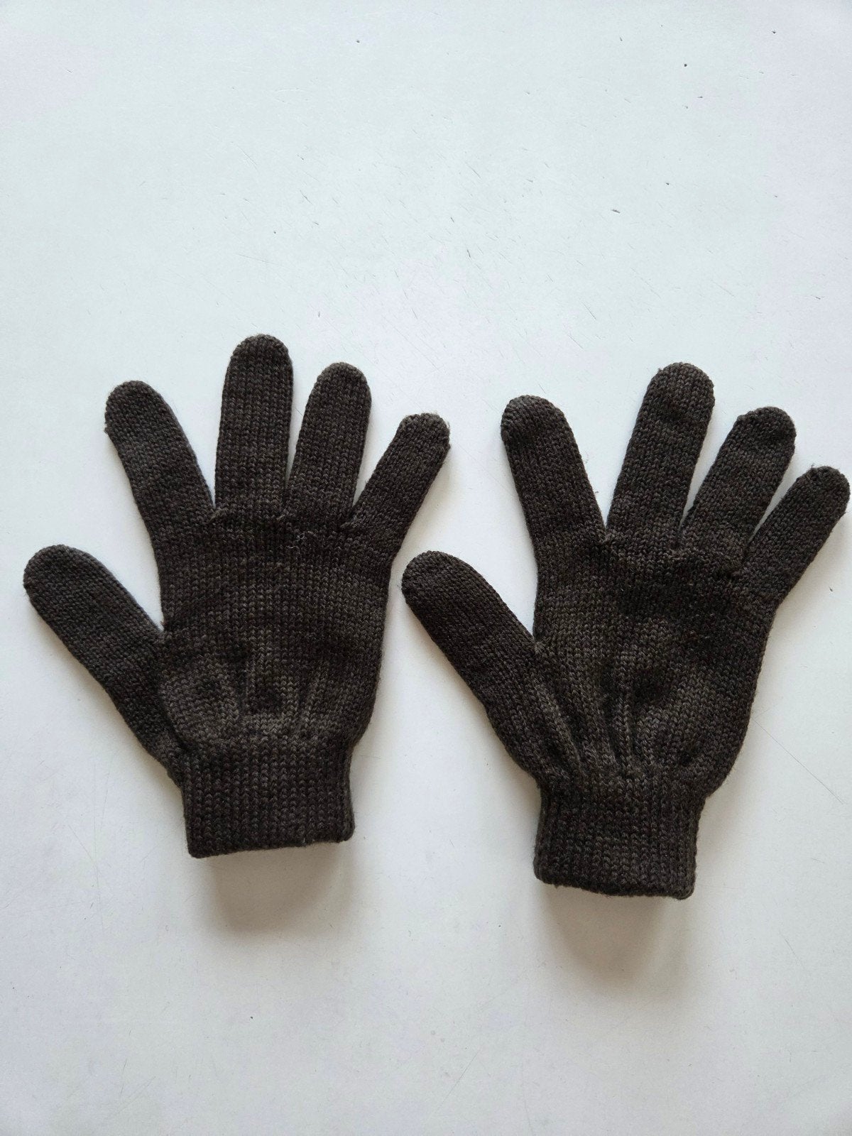 Gants en tricot marron taille S, Enlèvement ou Envoi, Porté, Gants
