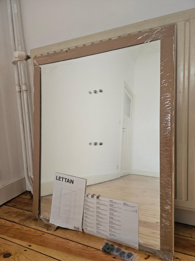 Spiegel Lettan, Huis en Inrichting, Ophalen, Nieuw, 75 tot 100 cm, 100 tot 150 cm