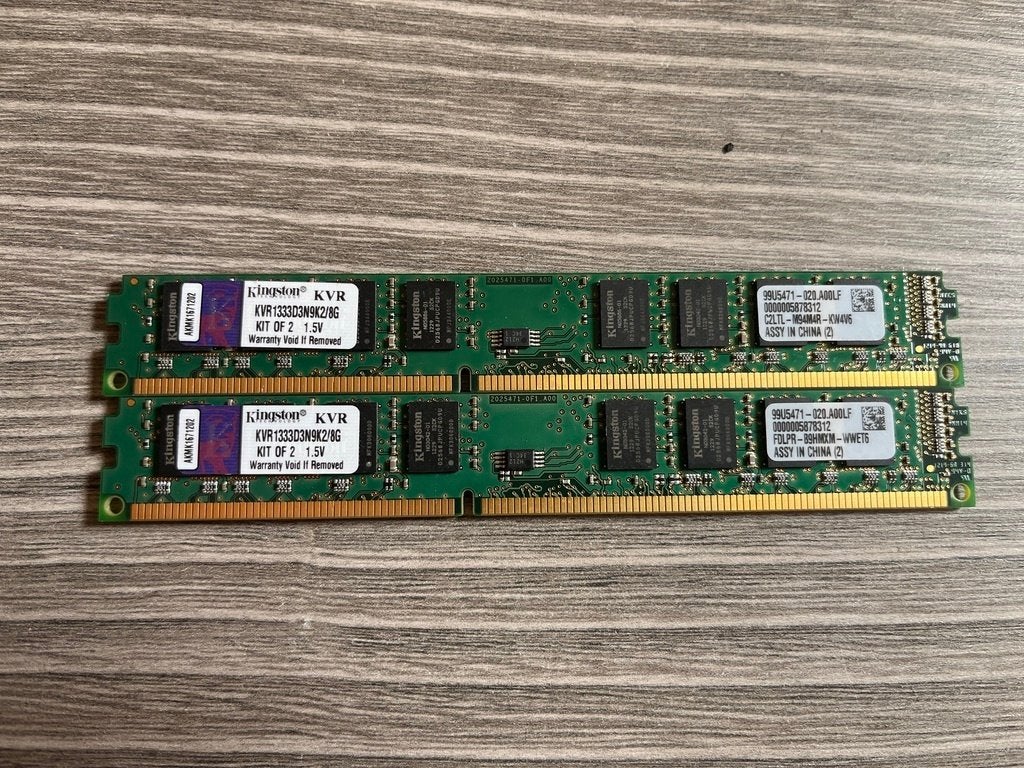 Kingston 16GB kit – 2x 8GB DDR3-1600 ECC UDIMM, Computers en Software, RAM geheugen, Zo goed als nieuw, Server, 16 GB, Overige soorten