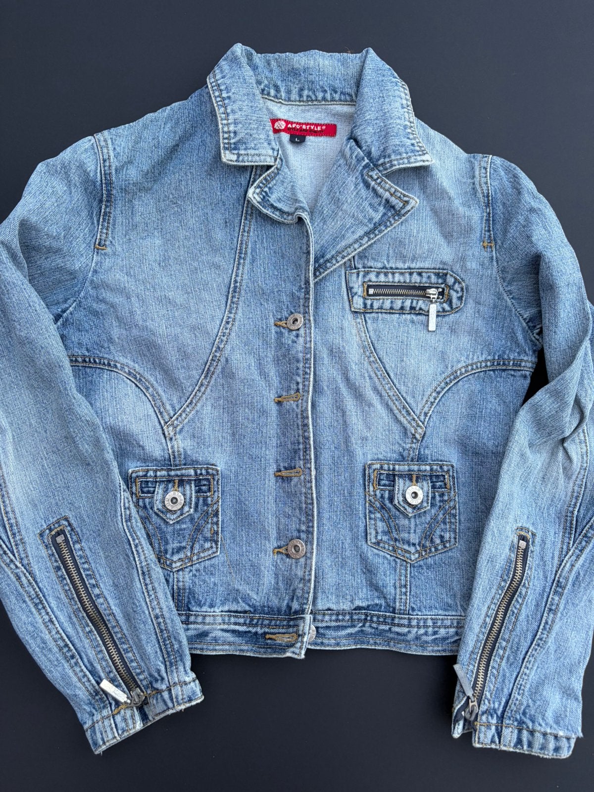 Veste de motard Aldo vintage, Enlèvement ou Envoi, Comme neuf, Taille 38/40 (M)
