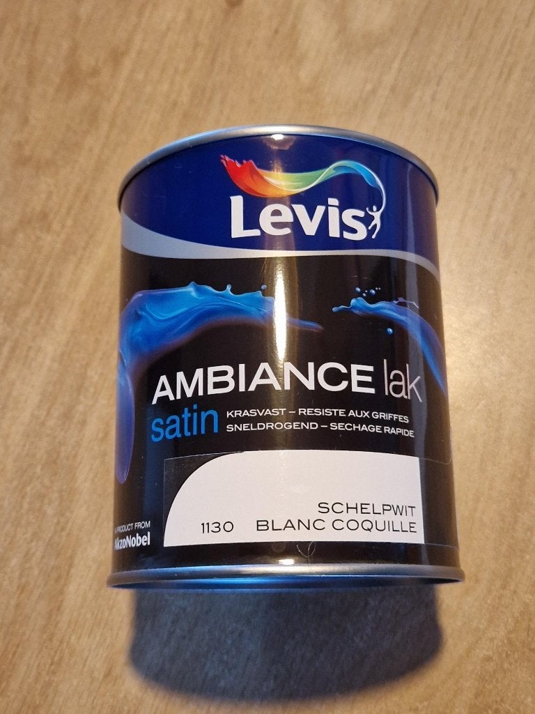 Levis Ambiance Lak Satin, Doe-het-zelf en Bouw, Ophalen, Wit, Nieuw, Lak