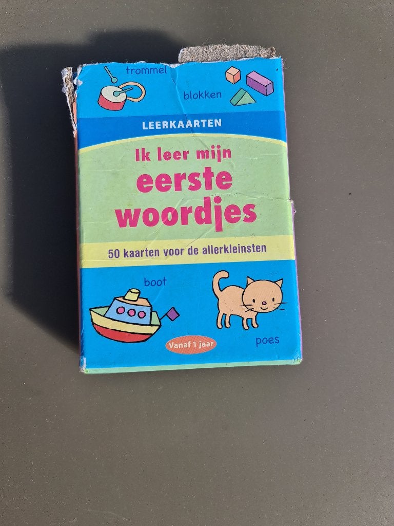 Ik leer mijn eerste woordjes leerkaarten, Ophalen, Zo goed als nieuw