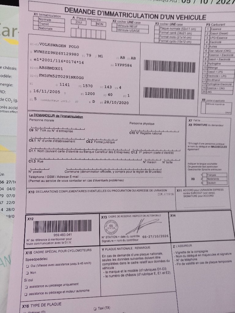 Polo 1,2i.airco.2006. 87km.Euro-4.Prêt à être immatriculé..., Autos, Argent ou Gris, Achat, Boîte manuelle, 5 places
