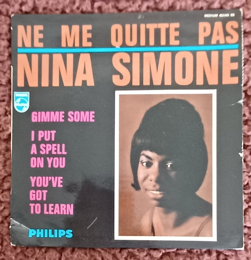 Vinylsingle (EP)// NINA SIMONE// Ne me quitte pas// 1965//, EP, Ophalen of Verzenden, EP
