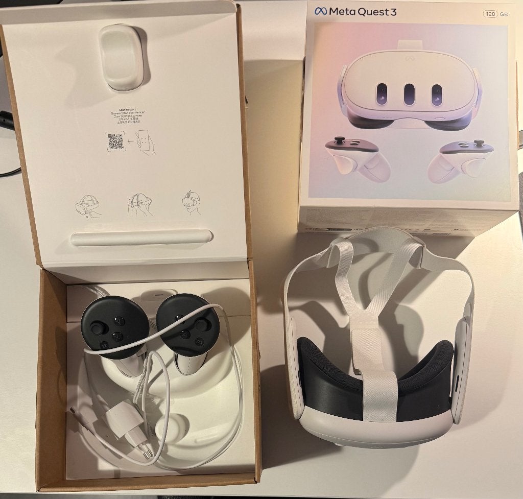 Meta quest 3 128gb, Consoles de jeu & Jeux vidéo, Envoi, Comme neuf, Lunettes VR, Autres plateformes
