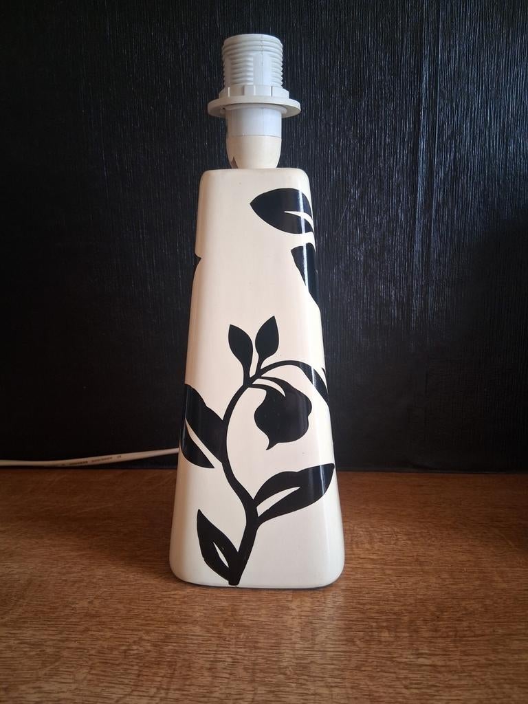 Lampe à poser motif floral, Enlèvement ou Envoi, Utilisé, Moins de 50 cm