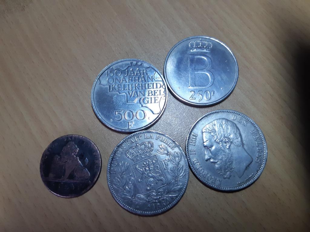 Lot de 5 Pieces Royaume Belgique, Collections, Enlèvement, Comme neuf