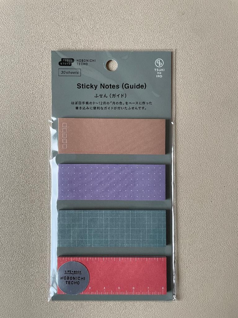Hobonichi TSUKI NO IRO - sticky notes (guide), Ophalen of Verzenden, Nieuw