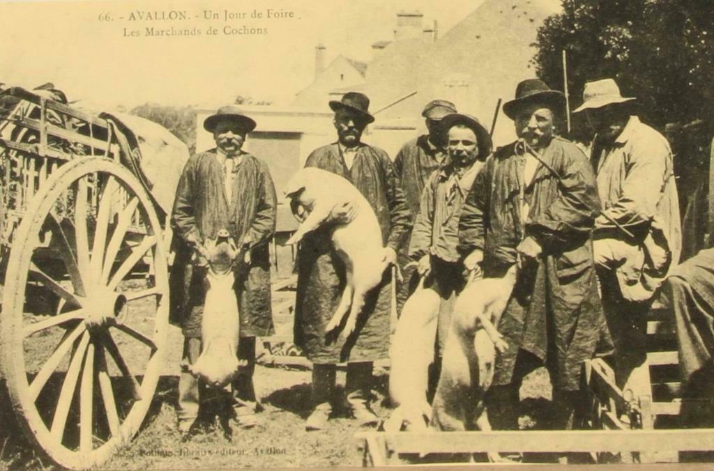 Carte postale: Avallon - Un jour de Foire - Les marchants de, Collections, Cartes postales | Étranger, Non affranchie, France