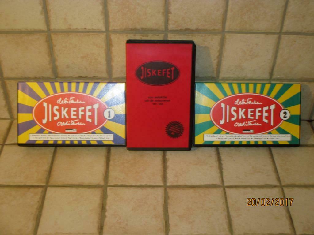 3 VHS videofilms Jiskefet, Vanaf 16 jaar, Ophalen of Verzenden, Komedie
