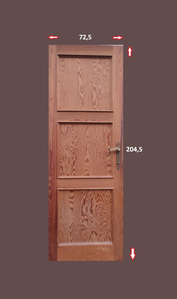 Porte en Pin Massif, Enlèvement, Utilisé, Autres types, 150 à 225 cm