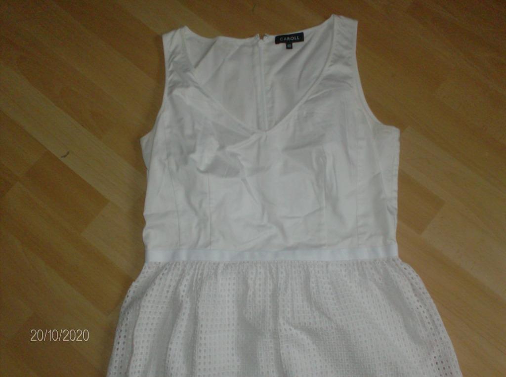 JURK WIT MERK CAROLL – MAAT 40, Taille 38/40 (M), Enlèvement ou Envoi, Caroll, Porté