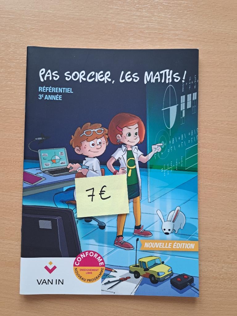 Pas sorcier les maths 3 - Manuel scolaire math, Enlèvement, Neuf, Primaire, Mathématiques A
