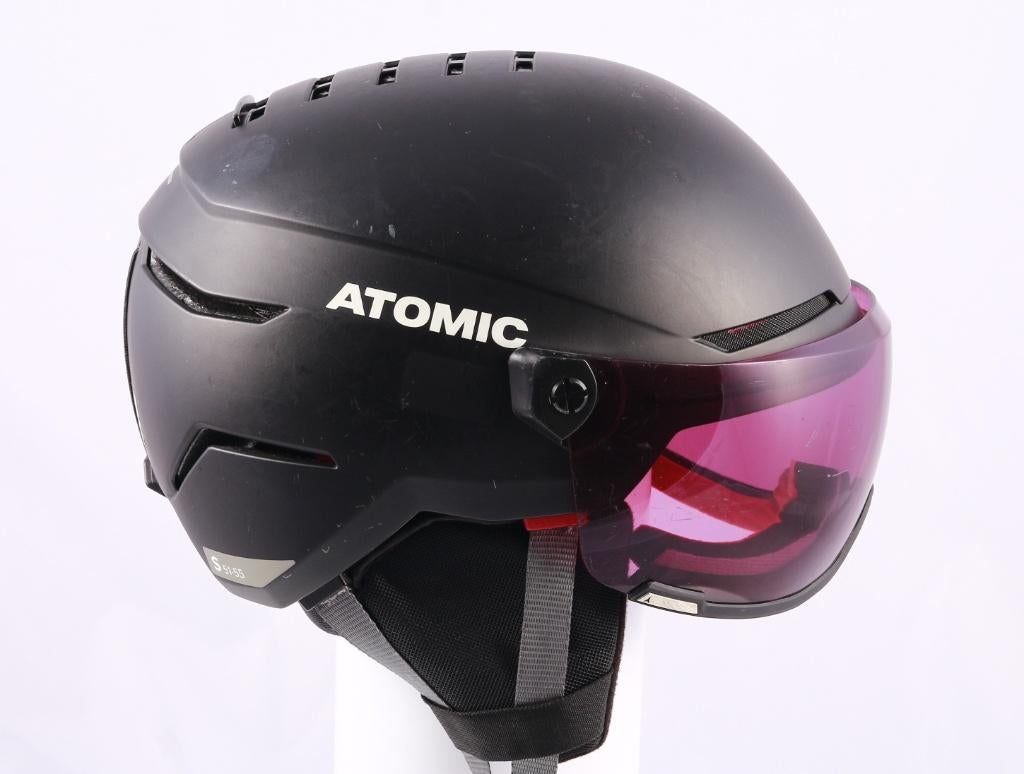 51 53 55 cm ski snowboard helm ATOMIC SAVOR VISOR ALL, Sport en Fitness, Gebruikt, Ophalen of Verzenden, Carve, Atomic