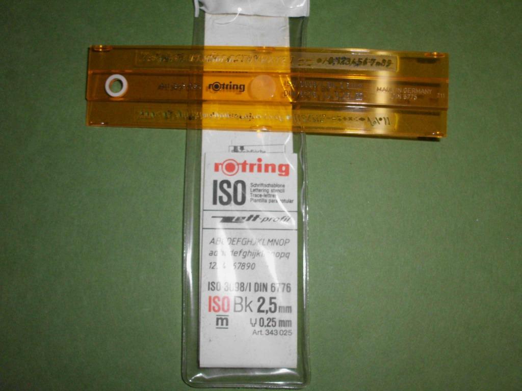 Sjabloon Rotring Art.343025 - BK 2,5mm, Hobby en Vrije tijd, Tekenen, Ophalen, Zo goed als nieuw, Overige typen
