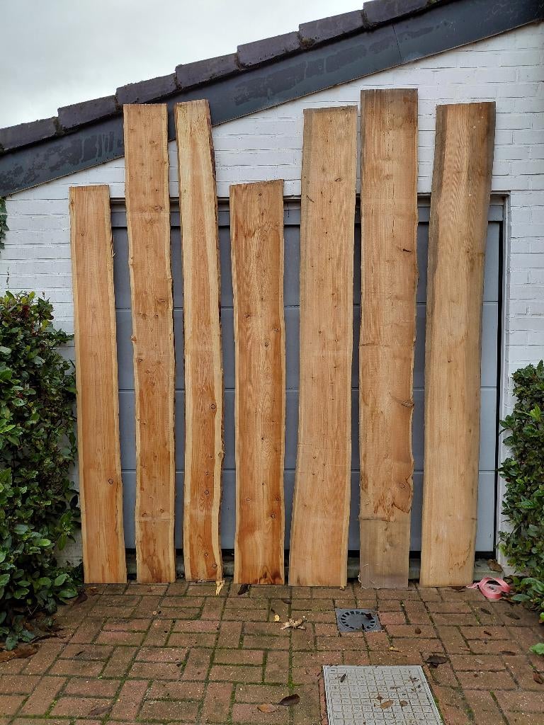 Rustieke planken in massief Douglas hout., Doe-het-zelf en Bouw, Hout en Planken, Ophalen of Verzenden, Nieuw