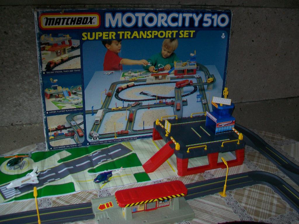 Matchbox Motorcity 510 - Super Transport Set  Garage Vintage, Ophalen of Verzenden, Gebruikt