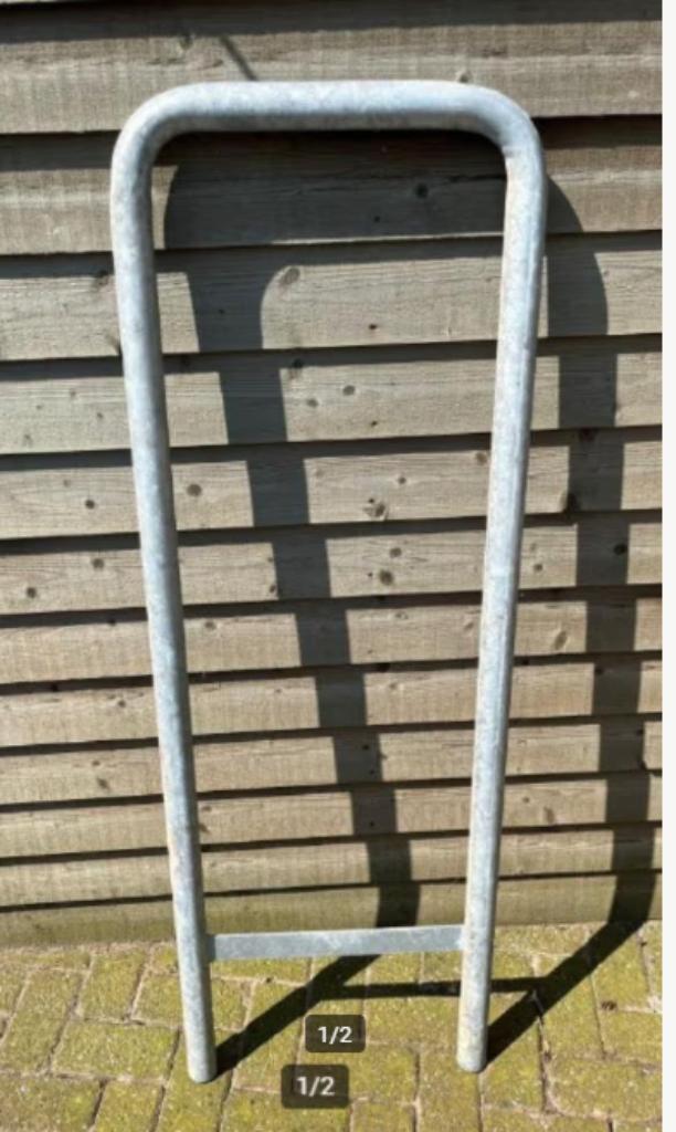 gegalvaniseerde buizen, 4 stuks, prullenbak houders, Enlèvement, Comme neuf, Métal