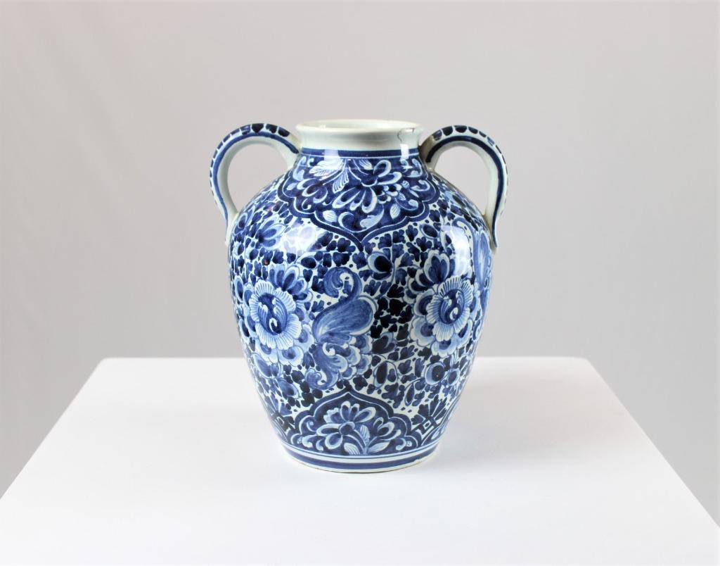 vaas Oud Delft, Delfts blauw, Antiek en Kunst, Ophalen of Verzenden
