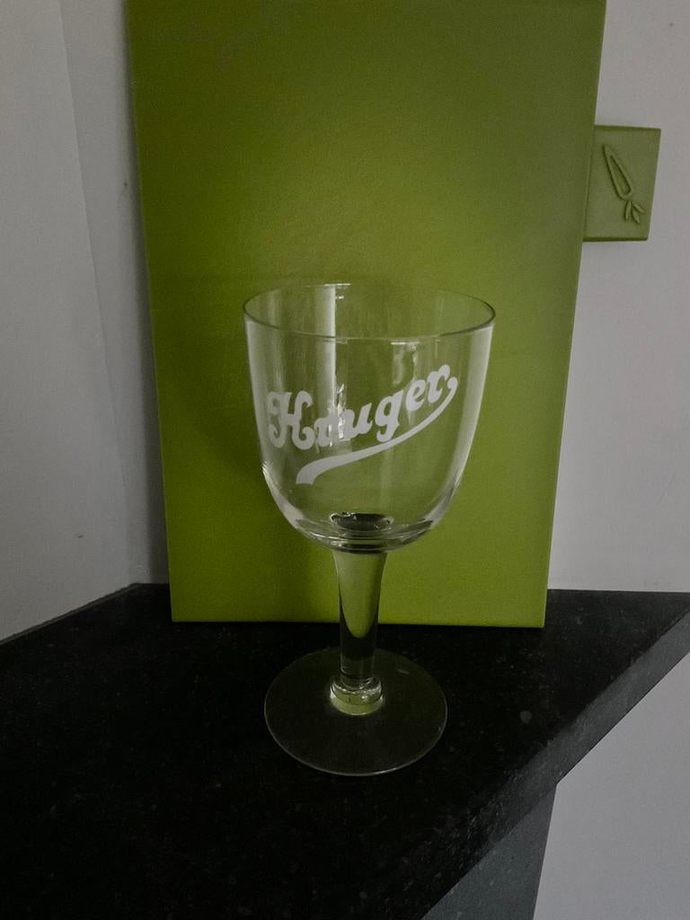 Zeer oud bierglas Krüger, Verzamelen, Glas en Drinkglazen, Zo goed als nieuw, Verzenden