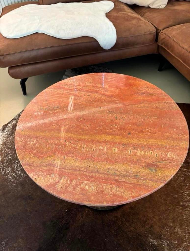 Salontafel traveertin, Ophalen, Zo goed als nieuw