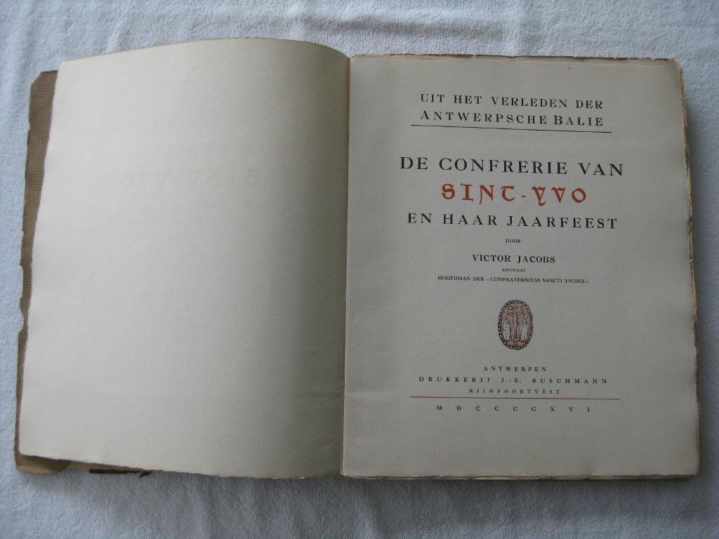 Antwerpen Victor Jacobs – Sint-Yvo broederschap - OE 1941, Ophalen of Verzenden, Gelezen
