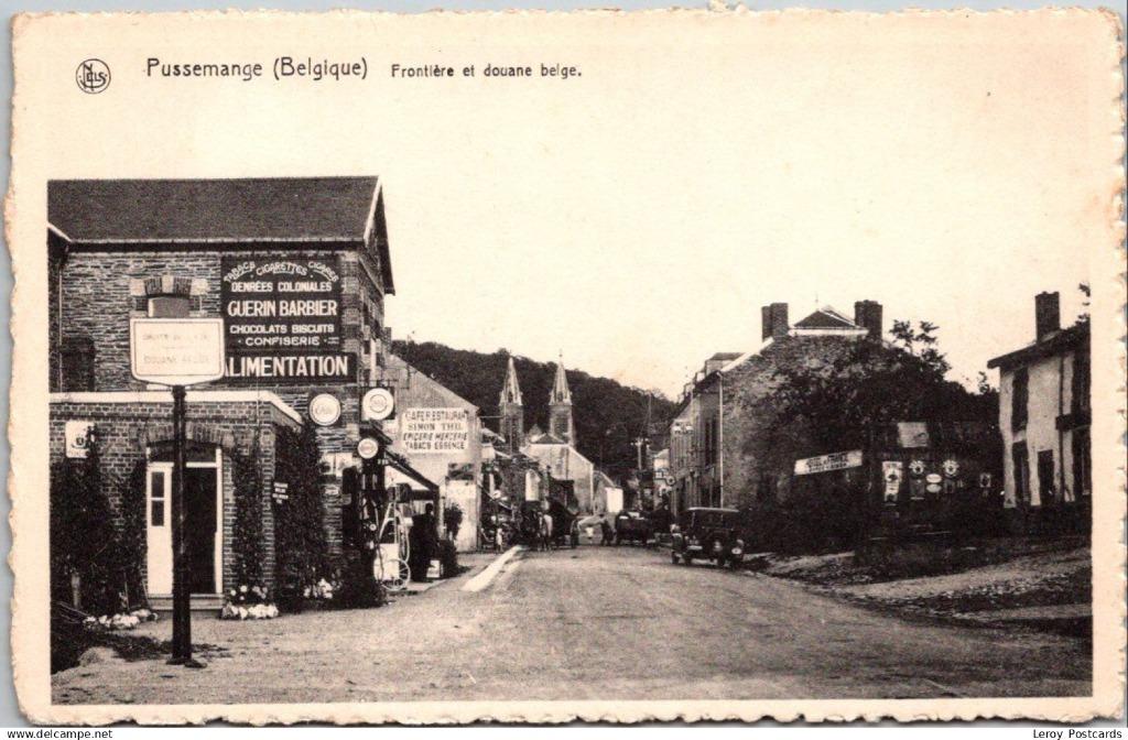 Frontière et douane belge, Pussemange, Envoi, Non affranchie, Namur