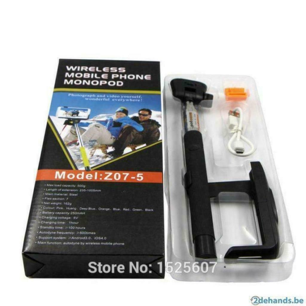 WIRELESS MOBILE PHONE MONOPOD MODEL Z07-5, Ophalen of Verzenden, Nieuw