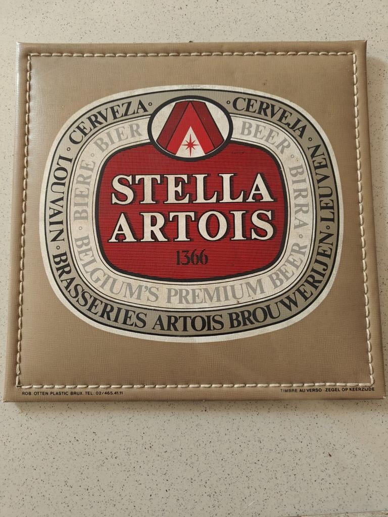 Stella Artois reclamebord 1977, Ophalen of Verzenden, Stella Artois