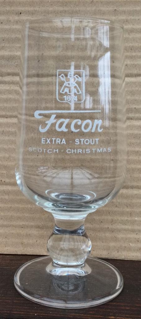 Bier brouwerij glas Facon Bellegem extra-stout  scotch-chris, Enlèvement ou Envoi, Comme neuf