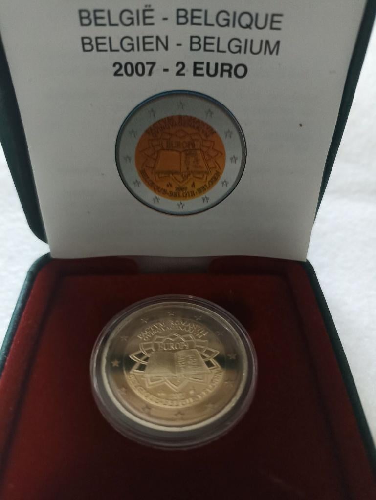 België 2 euro 2007 Verdrag van Rome Proof BE, Postzegels en Munten, Munten | Europa | Euromunten, Ophalen of Verzenden, België