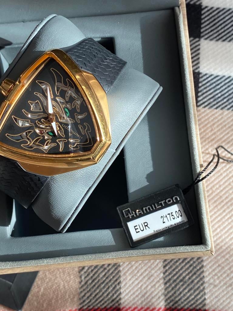 HAMILTON ELVIS 80 - SKELETON AUTOYEAR OF THE DRAGON SKELETON, Staal, Polshorloge, Overige materialen, Zo goed als nieuw