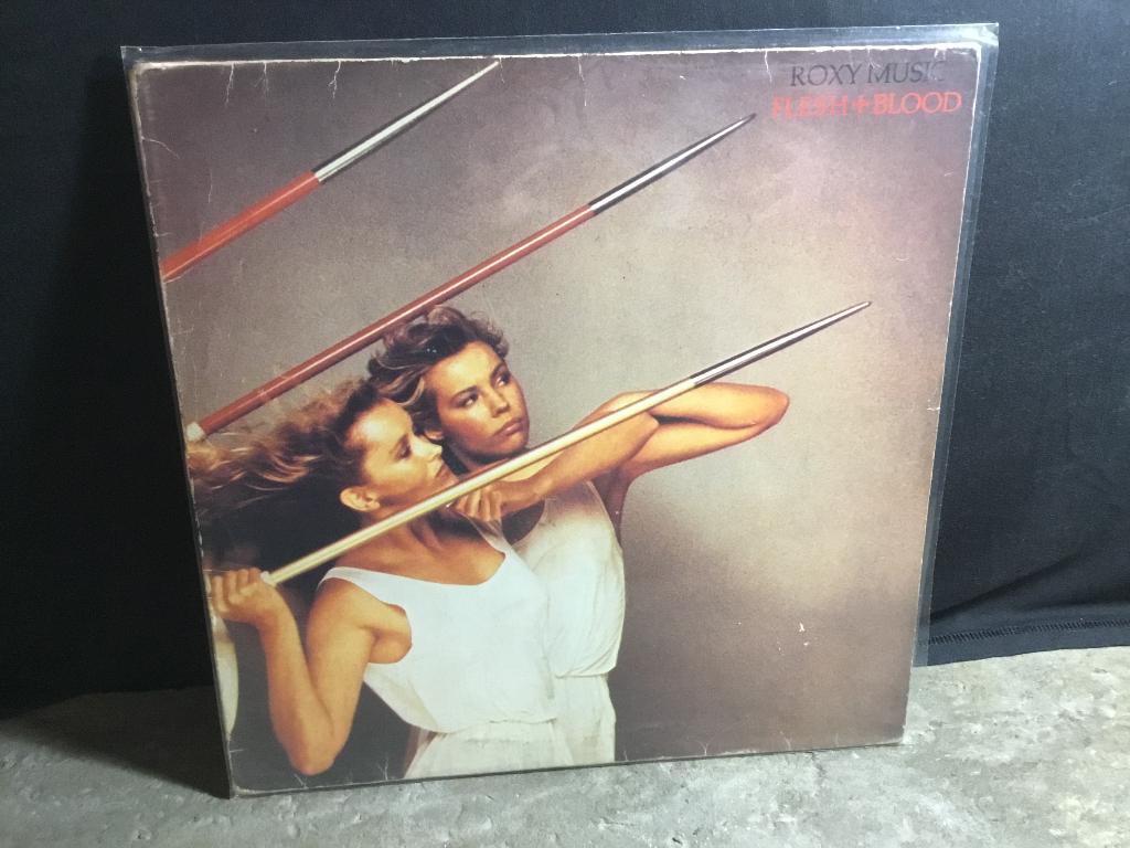 Vinyl lp Roxy music flesh+blood, Enlèvement ou Envoi, Utilisé