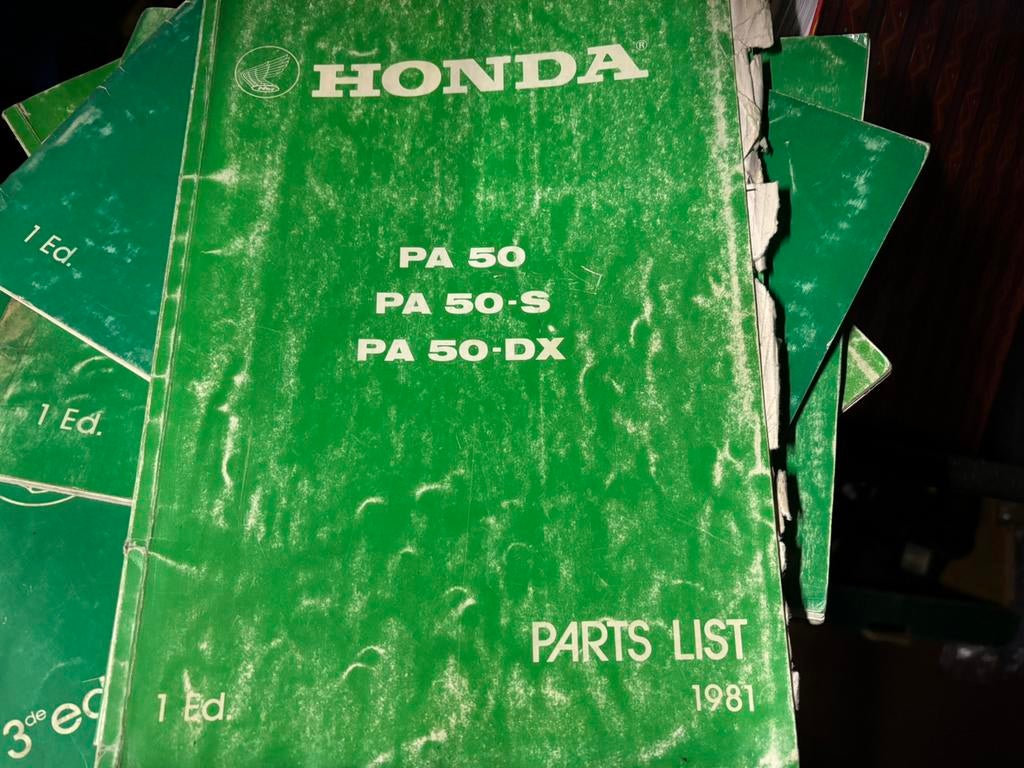 Manuel de pièces Honda PA50 Camino, Enlèvement ou Envoi, Honda