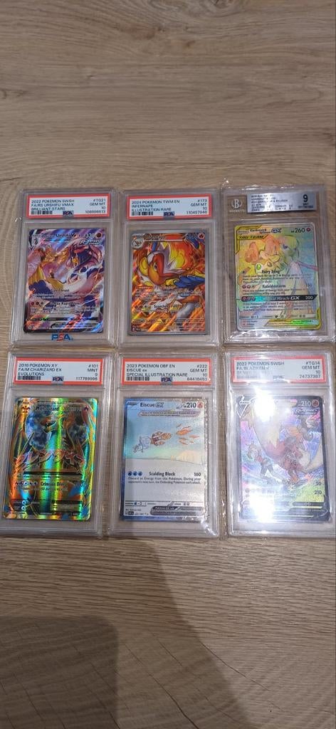 Pokemon graded cards, Enlèvement ou Envoi