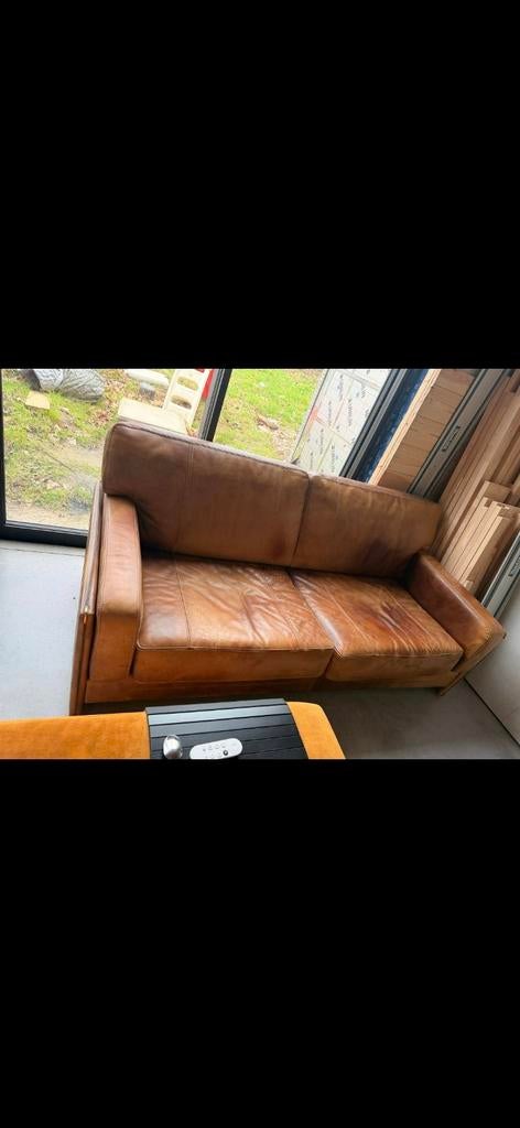 Baxter Arcon Buffel Leren Sofa Marco Milisich, Huis en Inrichting, Ophalen