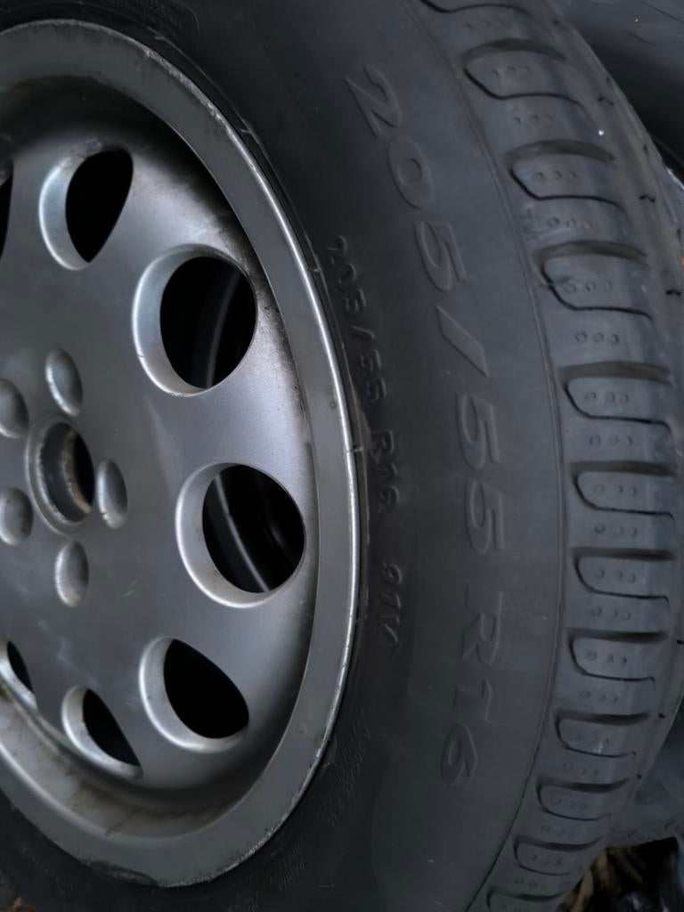 Retro velgen Audi 205/55R16  91V, Ophalen, Zo goed als nieuw