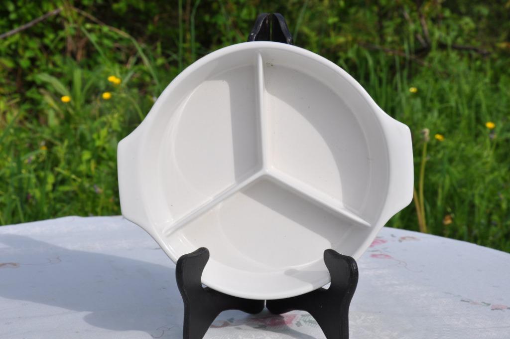 plat pour four avec 3 compartiments, Ophalen of Verzenden, Zo goed als nieuw, Keramiek, Overige typen
