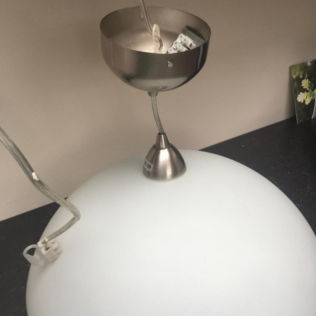 Plafondlamp, Ophalen, Zo goed als nieuw, Glas, Eenvoudig, mooi, efficiënt