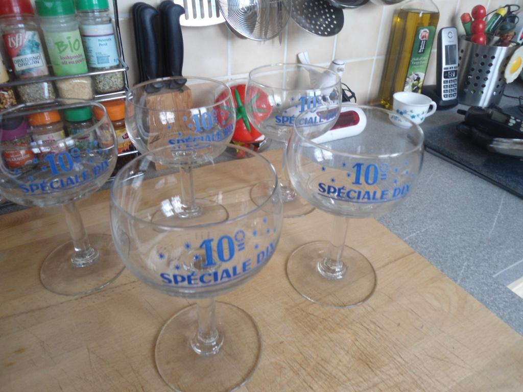 Lot de 5 Anciens Verres à Bière Excellent état., Enlèvement ou Envoi, Comme neuf, Verre ou Verres, Autres marques