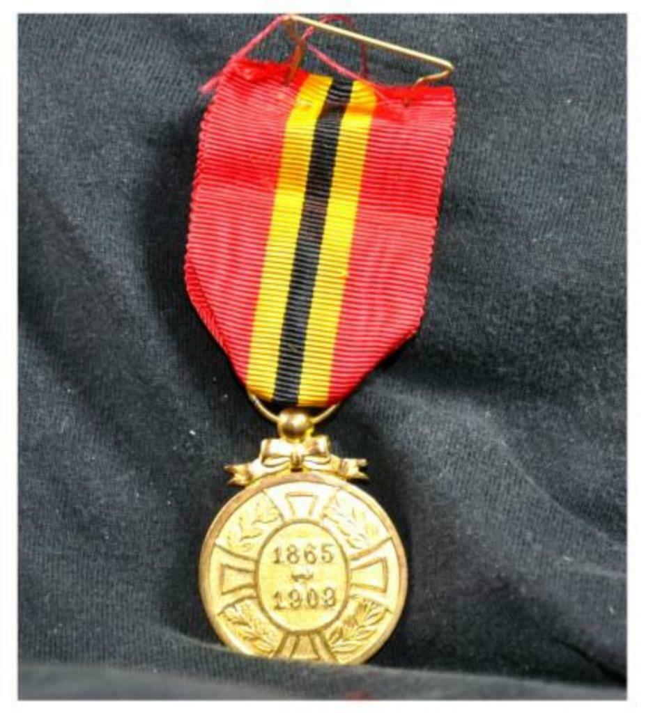 §medaille commemorative regne leopold 2 type 1, Verzamelen, Ophalen of Verzenden, Gebruikt