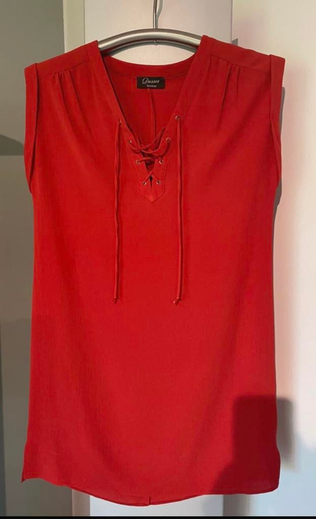 Robe rouge Yessica taille 40, Rouge, Taille 38/40 (M), Enlèvement ou Envoi, Comme neuf