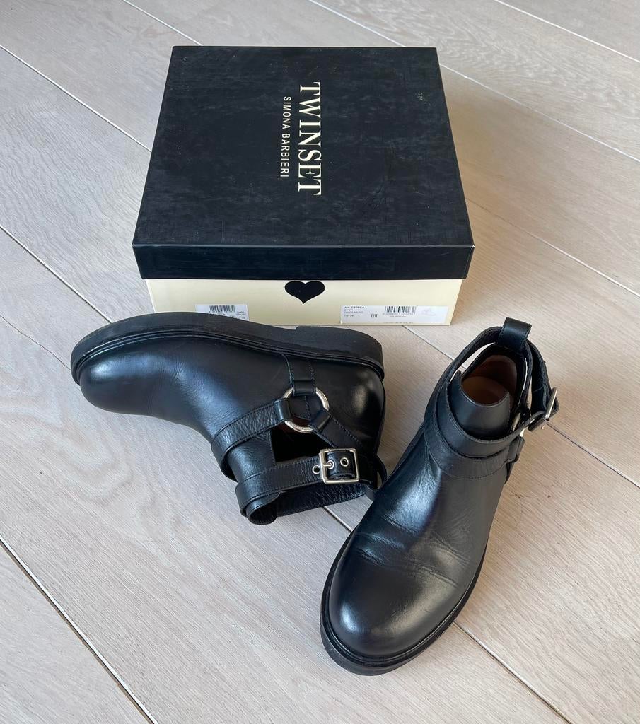 Schoenen Twinset, Kleding | Dames, Zwart, Lage of Enkellaarzen, Nieuw, Ophalen of Verzenden