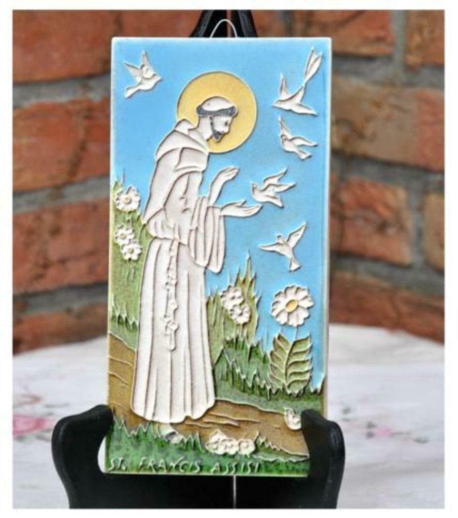 §ceramique murale religieuse st francois assise, Enlèvement ou Envoi