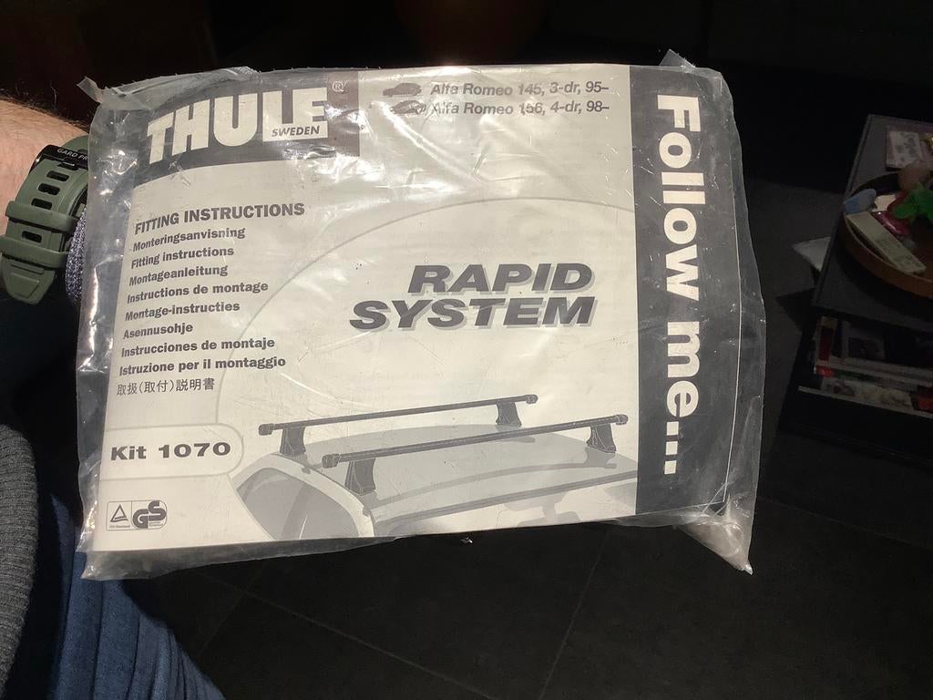 Thule kit 1070, Enlèvement, Utilisé