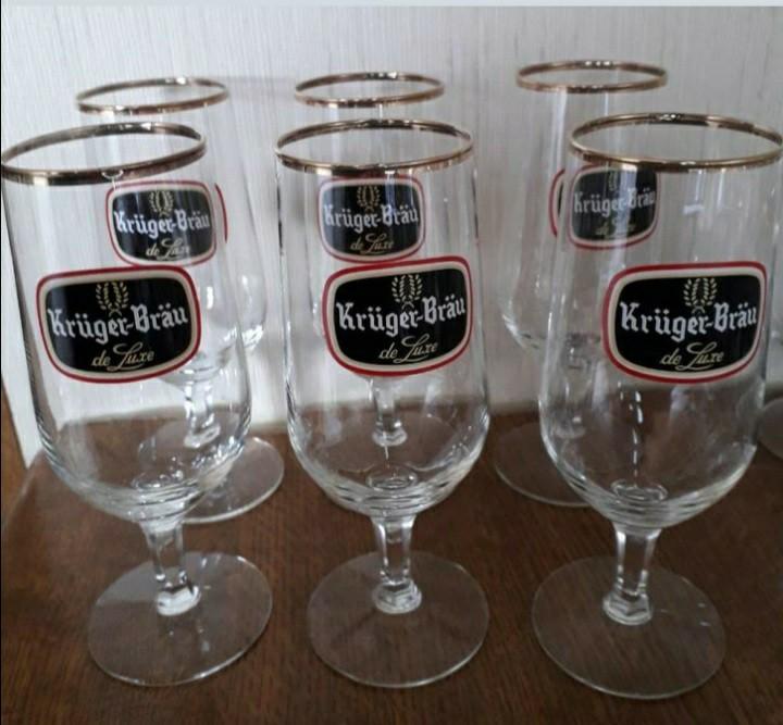 Glazen KRÜGER - BRÄU De Luxe., Enlèvement, Comme neuf